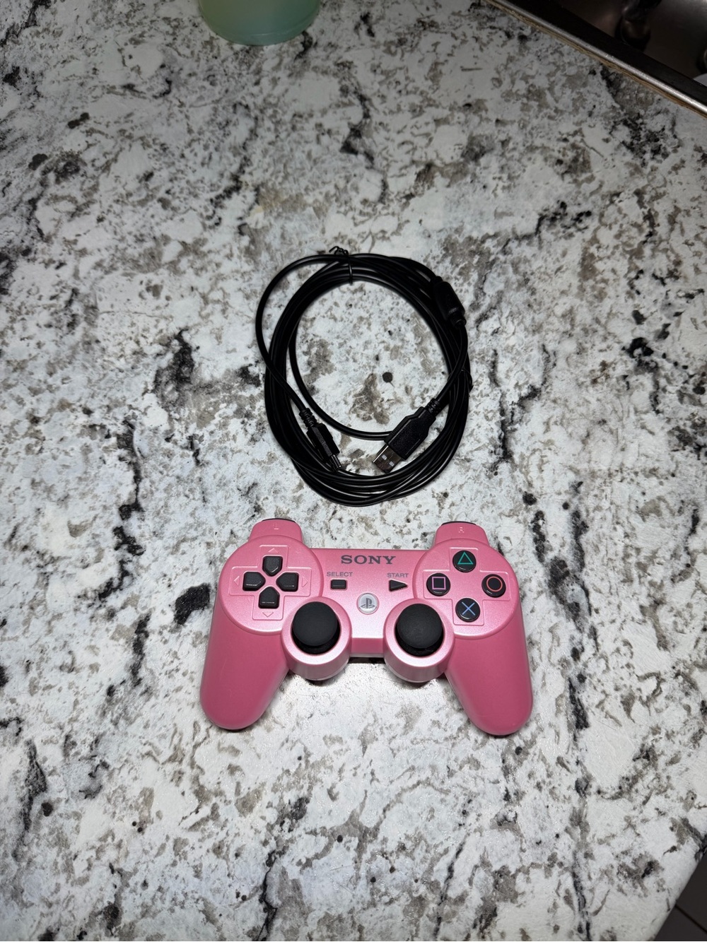 Sony PS3 DualShock 3 Wireless Controller Candy Pink with charger